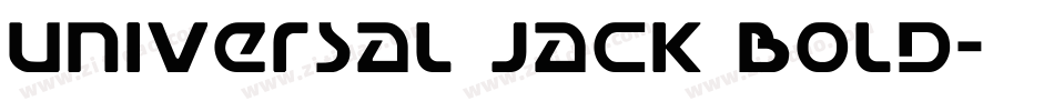 Universal Jack Bold字体转换